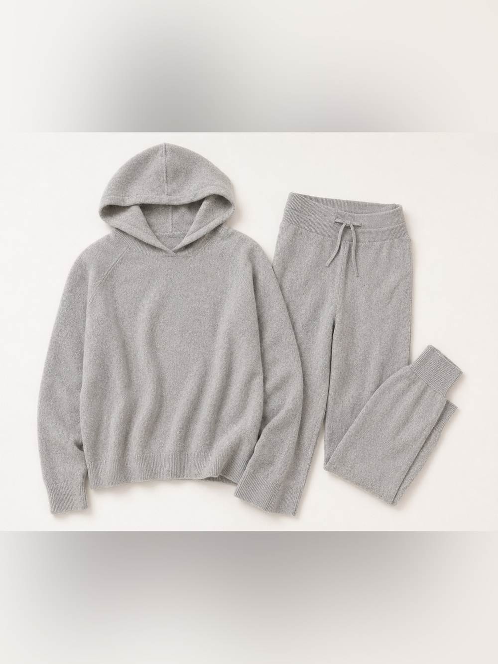 Saks Fifth Avenue Hooded Sweatshirt and Joggers - Light Gray size XS